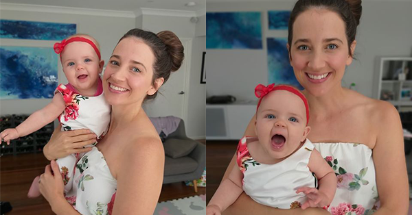 Amy with her daughter