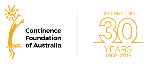 Continence Foundation of Australia logo celebrating 30 years